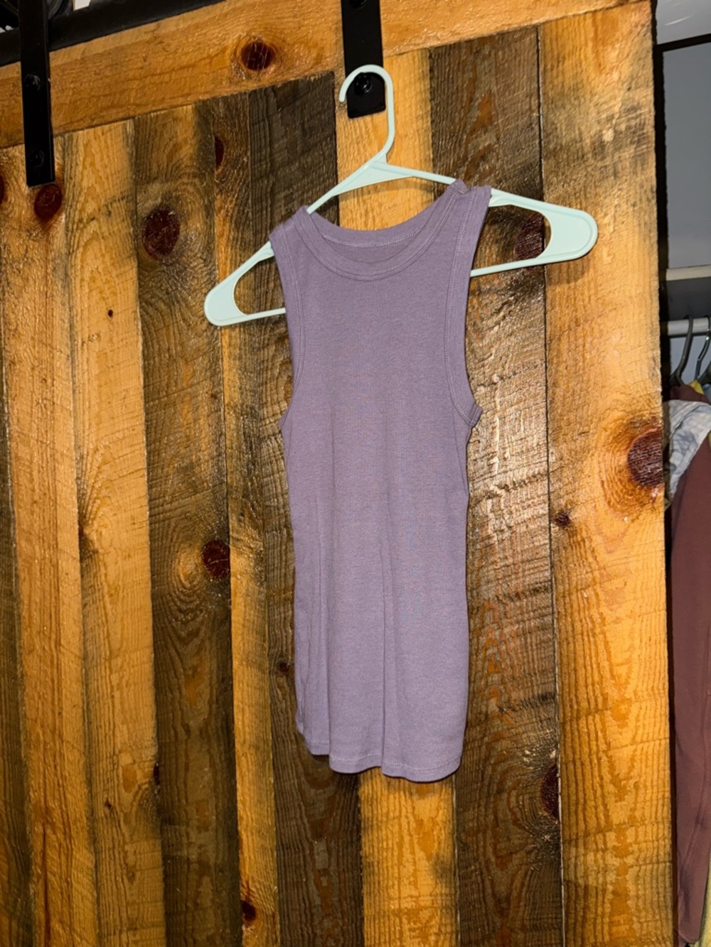 a new day Lavender Tank Ribbed Crewneck